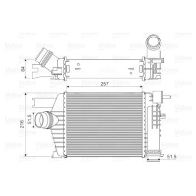 14461-1381R Intercooler Assy برای رنو کاپتور کلیو IVV Duster 1.5 DCI 2013